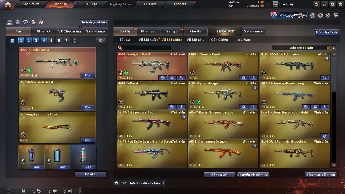shop acc cf uy tin gia re